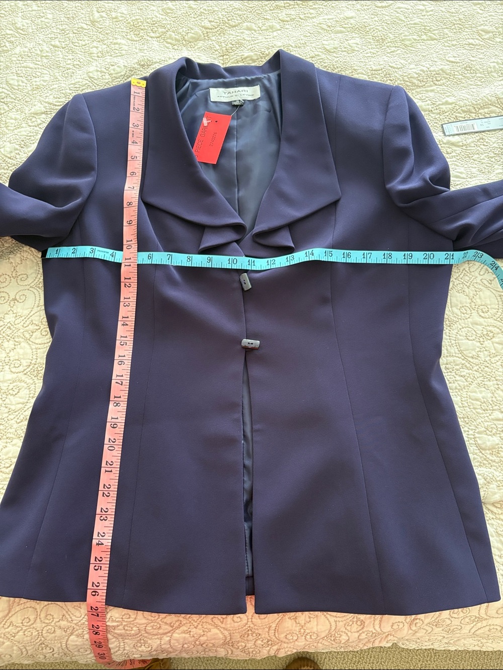 TAHARI Arthur S. Levine Indigo 3 Piece Suit - Picture 10 of 16